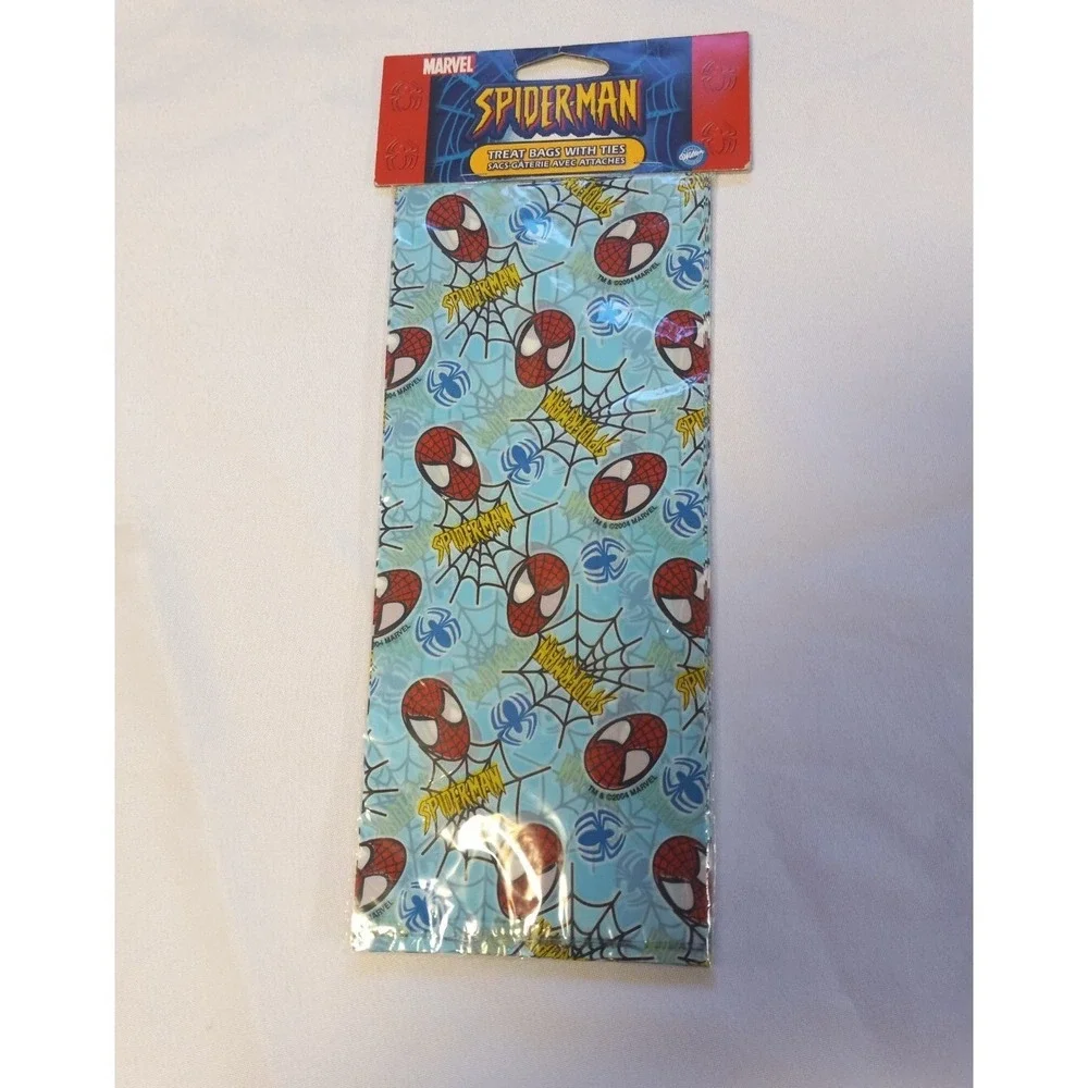 Vintage 2004 Spiderman Treat Bags With Ties Birthday Party Supplies Superhero